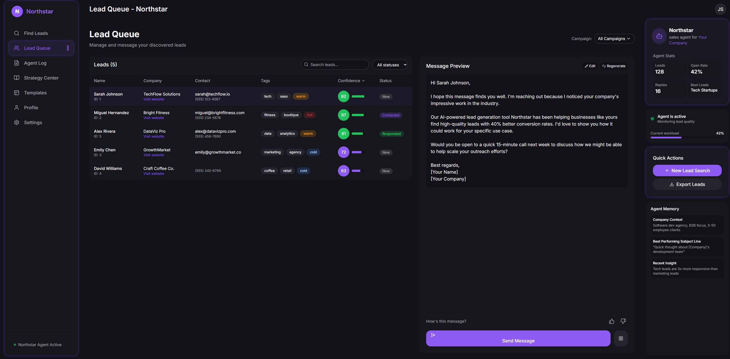 AI Lead Generation Agent - Screen 2